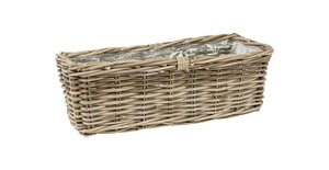 Rattan-Blumenkorb rechteckig 50461