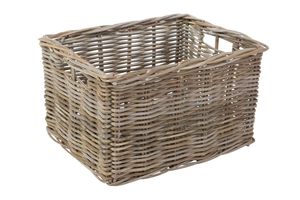 Rotan kastmand grijs 45x35x25 cm