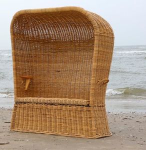 Strandstoel met luifel rotan