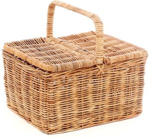 Rieten picknickmand rotan 9171