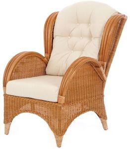 Rieten fauteuil Florida honing kleur 